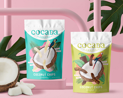 Cocadas Snacks branding branding design coco packaging coco snacks coconut coconut packaging creative packaging food brand food branding packaging design pouch packaging snack packaging snacks