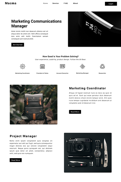 Marketing Landing Page Web Design cool landing page landing page ui market minimal modern web web design website design