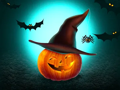 Halloween Illustration Tutorial bat drawing halloween halloween design halloween drawing halloween flyer illustration ipad art ipadproart ipadprocreate procreate procreate art procreate brushes procreateapp pumpkin spider spooky stamps