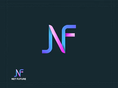LETTER N LOGO - NF MODERN LETTER LOGO MARK abstract logo abstract n logo alphabets logo brand identity branding brodband logo creative f logo custom logo dribble f logo initial logo design logo branding logo mark logo type logos modern logo modern n logo n logo tech logo