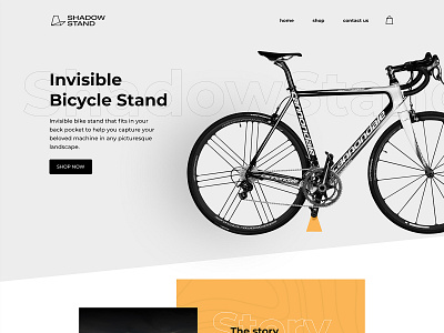 ShadowStand webshop bicycle branding design shadowstand ui web design webdesign website design