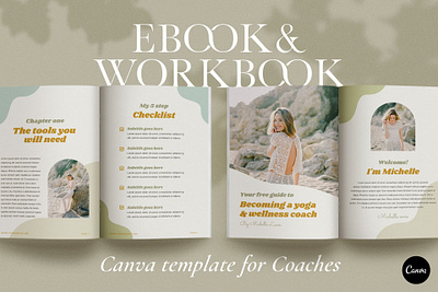 eBook + Workbook CANVA Template branding brochure business canva canva template catalogue clean download elegant free magazine modern portfolio template workbook