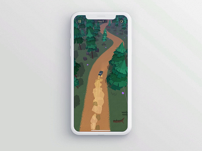 "the longest drift" - gameplay android animation app store autumn car drift drifting forest game game art game design google play ios mobile rain slide thunder vehicle