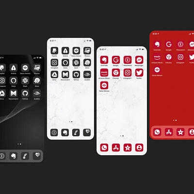 iOS 14 Icons branding design illustration ios app design ios14 ios14homescreen ios14widgets logo mobile app reskin ui uidesign