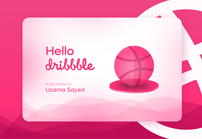 Hello Dribbble! Dribbble First Shot ad banner banner design design dribbble best shot firstshot social media design web banner design