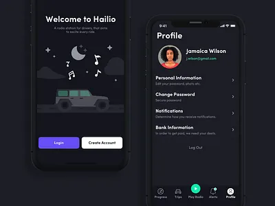 Dark Mode Welcome Page agency components dark mode design illustration navbar profile ui ui design uiux