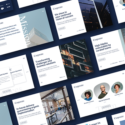 Corporate: template identity for modern consulting branding graphic design ui