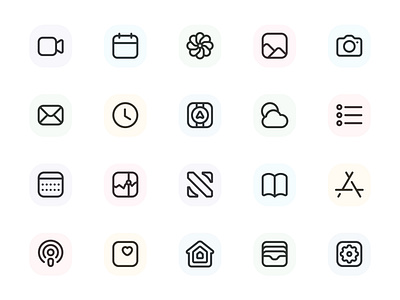 Myicons — Apple, iOS 14 icons vector line icons pack essential icons flat icons icon design icon pack icons icons design icons pack interface icons line icons myicons ui ui design ui designer ui icons ui kit ui pack ui set web design web designer web ui