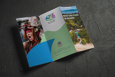 Manado City Tourism Trifold Brochure (Outside) brand brand identity branding branding and identity branding design brochure brochure design brochure layout brochure mockup design layout layout design promotion promotional promotional design tourism trifold brochure trifold brochure design