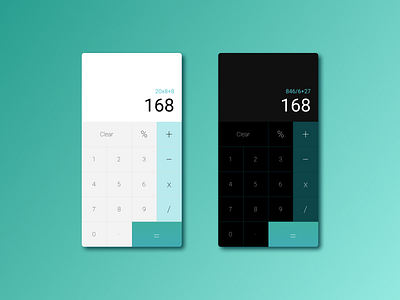 #DailyUI 004 calculator dailyui dailyuichallenge design flat logo ui