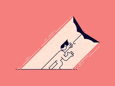 Vectober 17: Storm illustration inktober inktober2020 relatable storm texture umbrella vectober vectober2020 vector