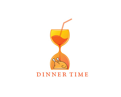 DINNERTIME animation art branding cafe delivery design dinner food graphic design hotel icon illustration illustrator logo resturant sand tea tim time vector