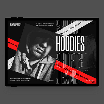 Human Species® : E-Commerce Site design typography ui ui ux design ui design ui design ux design ui ux designer userinterfacedesign web design website