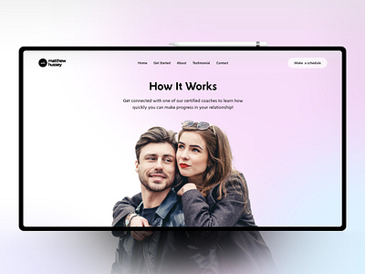 Web Design for Matthew hussey banner banner design design ui ui design ux web design website website design