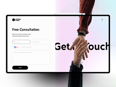 Web Design for Matthew Hussey banner banner design design ui ui design ux web design website website design