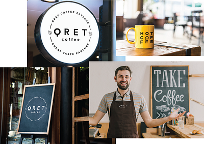 GRET COFFEE BRANDING V1 02 branding cafe coffee design graphic design icon look and feel minimalist