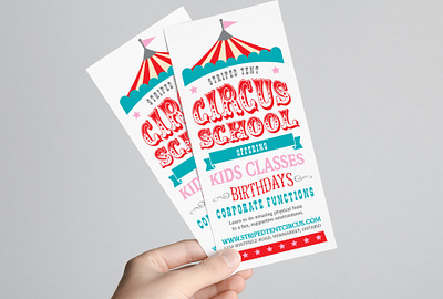 Circus School Pamphlet design graphic design pamphlet vector