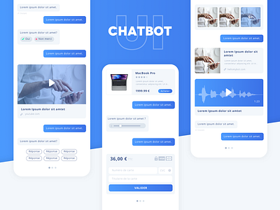 Chatbot UI - Unreleased design bots chat chat bot chatbot chatbots conversation conversational bot conversational ui conversations message ui ui ux ui design ui kit ui ux web uidesign uikit uikits uiux webdesign