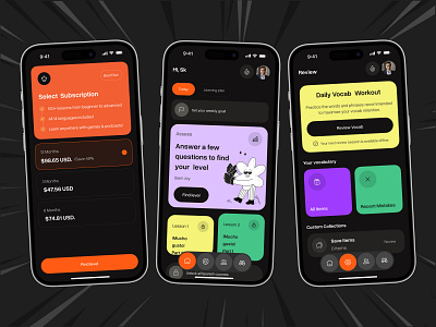 language learning app app app ui design e learning education educational language app language app ui learning learning language learning language app mobile mobile app mobile app design mobile app ui mobile design online education design ui