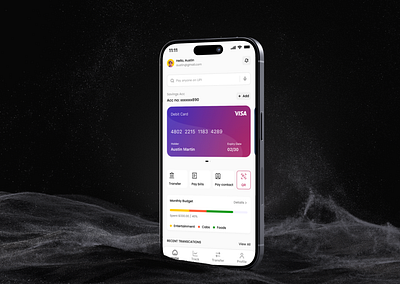 Mobile Banking App appdesign bankingui cleanui darkmode darkui financeapp fintech fintechapp fintechdesign minimaldesign mobileapp mobilebanking mobileui productdesing uitrends uiux userexperiance uxdesign uxresearch uxtrend