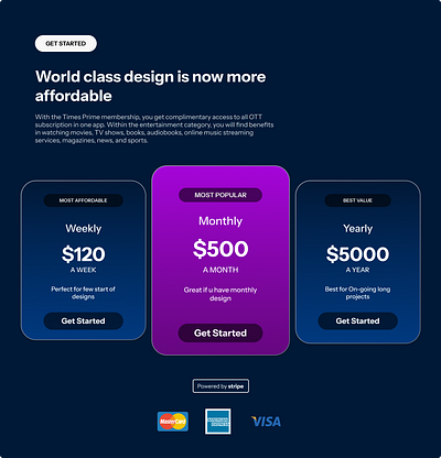 Pricing UI 3d animation app branding dailyui design graphic design illustration logo motion graphics ui ux vector