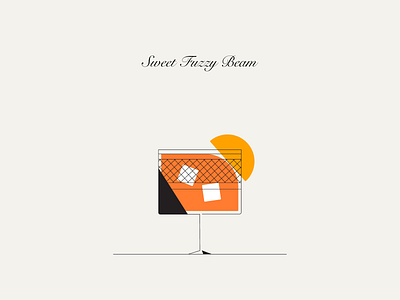 Minibar: Sweet fuzzy beam bar barman cocktail cocktail menu cocktail party cocktails drink flat fun icon iconography icons illustration illustrations outlined vector