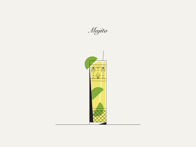 Minibar: Mojito bar barman cocktail cocktails drink flat fun icon iconograpy icons illustration illustrations outline vector