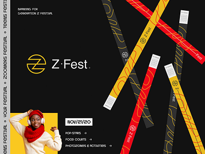 Z-fest Branding brand identity brand sign branding culture entertainment fest festival food fun halo lab identity logo logotype music packaging pop