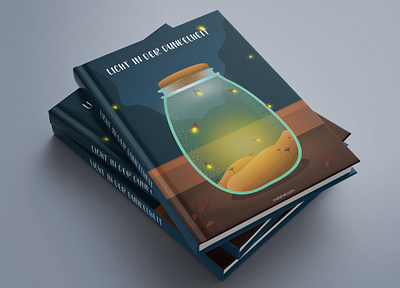 Mock-up of book book bookcover bookcoverdesign bookdesign cover art cover design design illustration jar lamp light
