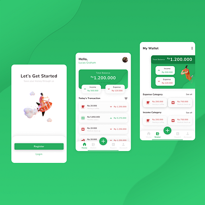 Money Saver design illustration minimal ui ux