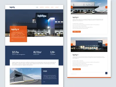 Logicity website _ home and property information branding design flat ui ux web website