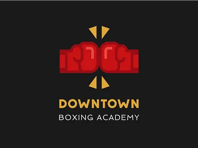 DOWNTOWN Boxing Academy branding design flat icon icons logo logo design logo designer logo maker logodesign