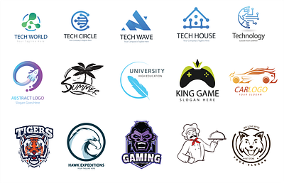 i will design a creative logo for you animation branding business card design flat graphic design icon illustration logo minimal type typography vector