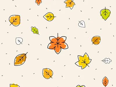 Preview of autumn pattern background theme. autumn leaves background fall green leaf leaves orange pattern yellow