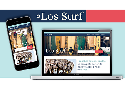 Concept UI de Los Surf design logo typography ui uidesign