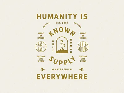 Humanity is everywhere apparel apparel design badge illustration illustration art illustration design lettering type art typography