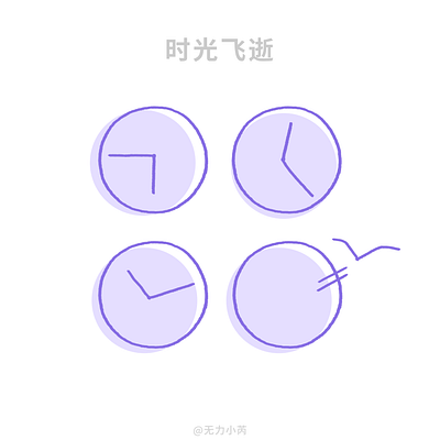 Time flies clock design icon logo time ui