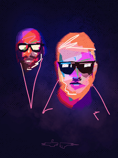 Run The Jewels art digital art digital painting fanart flashy illustration illustrator portrait procreate