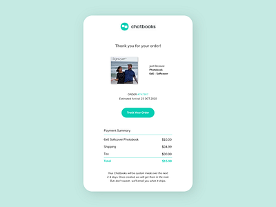 Daily UI 017 017 dailyui dailyuichallenge design email receipt practice ui