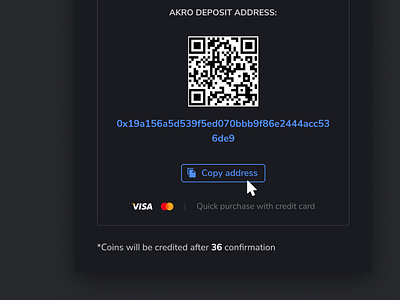 Cryptocurrency deposit blockchain crypto crypto wallet cryptocurrency dark app dark mode dark theme deposit design exchange finance light mode ui ux