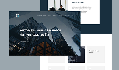 Business Automatization Web Design branding design ui ux web