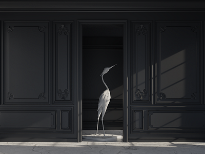 The Heron 3d 3d art blender3d cycles render