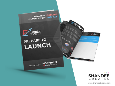 E-Launch Workbook branding branding and identity brochure design logo promotional design