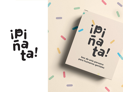 Logo ❘ Piñata Box cute fiesta happy logo party piñata smile