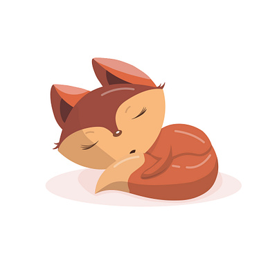 Fox | Cartoon | Art | Cute | Animal art cartoon design illustration vector