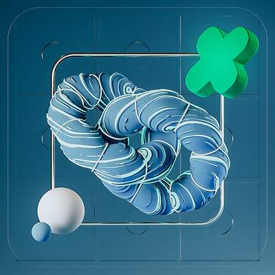 Displaced torus branding cinema 4d daily design flat illustration illustrator minimal ui