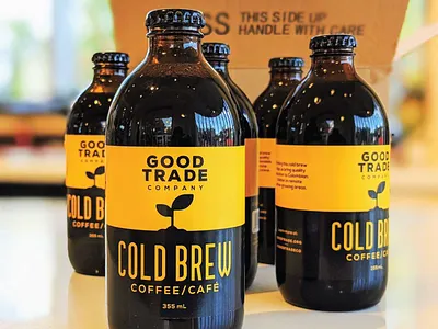 Cold Brew Label for Good Trade Co. (Calgary, AB) bottle label coffee coffee label cold brew label design label packaging packaging packaging design