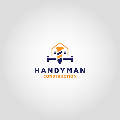 Handyman Construction Vector logo design template idea app branding cleaning cleaning app cleaning company design icon illustration ux vector website