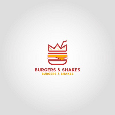 Burgers & Shakes Vector logo design template idea and inspiratio branding cleaning cleaning app cleaning company design icon illustration logo design vector website