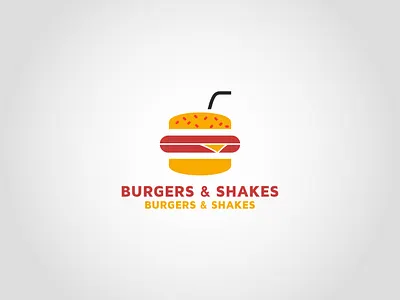 Burgers & Shakes | logo template | graphic design is my passion branding cleaning cleaning app cleaning company cleaning logo design icon logo design typography website